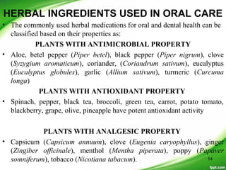 Herbal Help: Natural Ingredients for Better Oral Hygiene