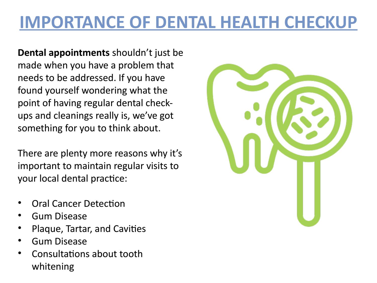 The Importance of Regular Dental Check-Ups: What You Need to Know